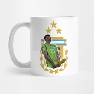 Argentina's Goalkeeper Celebrates Mug
